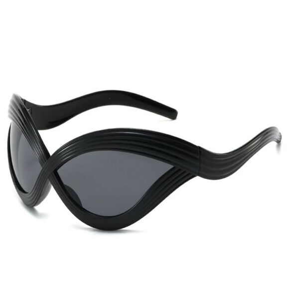Futuristic unisex sunglasses - Picture 3 of 3